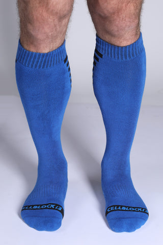 CellBlock13 Iron Grip Bones Knee High Sock (A126)