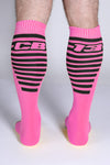CellBlock13 Iron Grip Bones Knee High Sock (A126)
