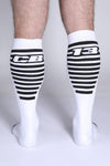 CellBlock13 Iron Grip Bones Knee High Sock (A126)