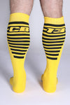 CellBlock13 Iron Grip Bones Knee High Sock (A126)