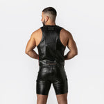 Locker Gear Punchhole Leatherette Bar Vest (LK1057)