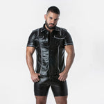 Locker Gear Punchhole Leatherette Shirt (LK1058)