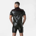 Locker Gear Punchhole Leatherette Shirt (LK1058)