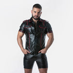 Locker Gear Punchhole Leatherette Shirt (LK1058)