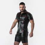 Locker Gear Punchhole Leatherette Shirt (LK1058)