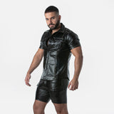 Locker Gear Punchhole Leatherette Shirt (LK1058)