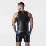 Locker Gear Punchhole Leatherette Tank Top (LK1059)