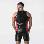 Locker Gear Punchhole Leatherette Tank Top (LK1059)