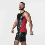 Locker Gear Punchhole Leatherette Tank Top (LK1059)