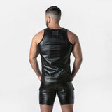 Locker Gear Punchhole Leatherette Tank Top (LK1059)