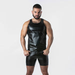 Locker Gear Punchhole Leatherette Tank Top (LK1059)