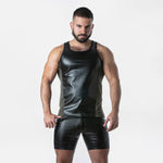 Locker Gear Punchhole Leatherette Tank Top (LK1059)