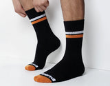 Pump Striped Crew Socks