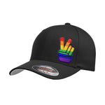 VRS Rainbow Peace Hand Patch FlexFit Cap