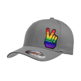 VRS Rainbow Peace Hand Patch FlexFit Cap