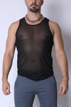 Timoteo Phantom Mesh Tank Top (TMS283)