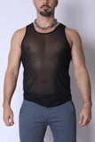 Timoteo Phantom Mesh Tank Top (TMS283)