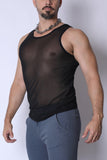 Timoteo Phantom Mesh Tank Top (TMS283)
