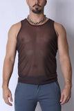 Timoteo Phantom Mesh Tank Top (TMS283)
