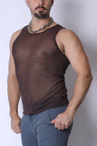 Timoteo Phantom Mesh Tank Top (TMS283)