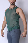 Timoteo Phantom Mesh Tank Top (TMS283)