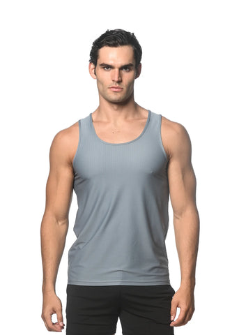 St33le Textured Mesh Performance Tank Top (282)