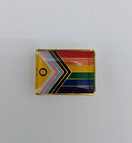 Intersex Inclusive Progress Pride Flag Lapel Pin