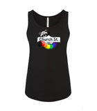 VRS Feminine Fit Church Street Rainbow Raccoon Tank Top