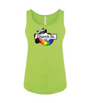 VRS Feminine Fit Church Street Rainbow Raccoon Tank Top