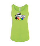 VRS Feminine Fit Church Street Rainbow Raccoon Tank Top