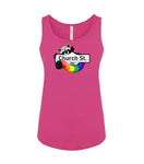 VRS Feminine Fit Church Street Rainbow Raccoon Tank Top