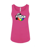 VRS Feminine Fit Church Street Rainbow Raccoon Tank Top