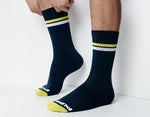 Pump Striped Crew Socks