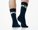 Pump Striped Crew Socks