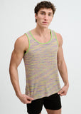 St33le Space Dye Textured Stretched Knit Tank (11142)
