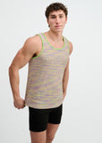 St33le Space Dye Textured Stretched Knit Tank (11142)