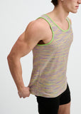 St33le Space Dye Textured Stretched Knit Tank (11142)