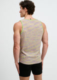 St33le Space Dye Textured Stretched Knit Tank (11142)