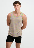St33le Space Dye Textured Stretched Knit Tank (11142)