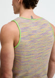 St33le Space Dye Textured Stretched Knit Tank (11142)