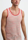 St33le Space Dye Textured Stretched Knit Tank (11142)