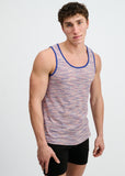 St33le Space Dye Textured Stretched Knit Tank (11142)