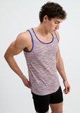 St33le Space Dye Textured Stretched Knit Tank (11142)