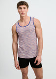 St33le Space Dye Textured Stretched Knit Tank (11142)