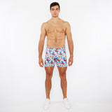 St33le Sky/Multi 3D Floral 5" Printed Stretch Knit Short (1932-93)