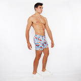 St33le Sky/Multi 3D Floral 5" Printed Stretch Knit Short (1932-93)