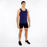 St33le Circle Spine Laser Cut Stretch Jersey Tank Top (20050)