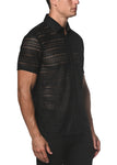 St33le Diamond Stretch Knit Lace Gossamer Shirt (24013)