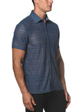 St33le Diamond Stretch Knit Lace Gossamer Shirt (24013)