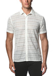 St33le Diamond Stretch Knit Lace Gossamer Shirt (24013)